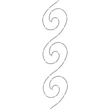 Quiltning av skapelser vgar grns quilt stencil 2 """"
