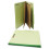 Universal Universal 10271 Pressboard Classification Folder  Letter  Six-Section  Green  10/Box 2