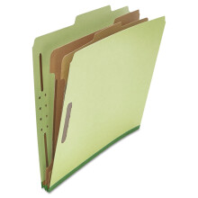 Uniwersalny 10271 Folder klasyfikacyjny preszpanu, sześcioczęściowy, zielony, 10 szt./opakowanie