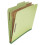 Universal Universal 10271 Pressboard Classification Folder  Letter  Six-Section  Green  10/Box 1