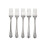 WNA Reflections Heavyweight Plastic Utensils  Fork  Silver  80/box 2