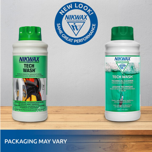 Nikwax Tech Wash 1L, Καθαριστικό για Τεχνικά Ρούχα, Επαναφέρει την Αδιαβροχοποίηση 1