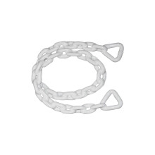 Lancuch kotwiczny powlekany winylowo (0,25 cala x 4 stp) bialy