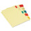 Universal Universal 21870 Economical Insertable Index  Multicolor Tabs  5-Tab  Letter  Buff (Pack of 6 Sets) 1
