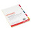 Universal Universal 21870 Economical Insertable Index  Multicolor Tabs  5-Tab  Letter  Buff (Pack of 6 Sets) 2