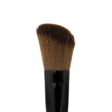 Palladio Rougepinsel, mittelgroer abgewinkelter Make-up-Pinsel, weiche Naturborsten, bequemer Griff, makellose Konturen und definierte Konturen fr
