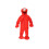 Vermomming Elmo Deluxe Pluche Rood 2T 27-30 lbs. 3