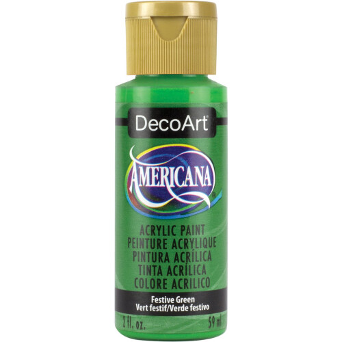 DecoArt Americana Ακρυλική Χρώμα, 2-Όγκου, Εορταστικό Πράσινο, από The Yard