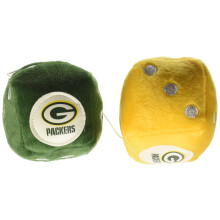 Fremont Die NFL Green Bay Packers Dados Peludos 3", Colores del Equipo