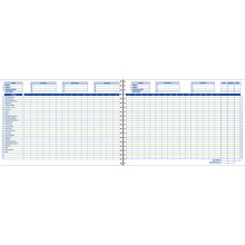 Adams Home Office Budgetboek Wekelijks/Maandelijks Formaat 10 x 7 Inch Wit (AFR31) ABFAFR31