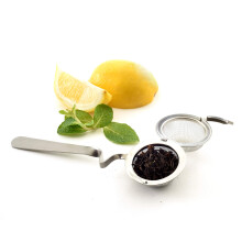 Minge de ceai din plasa Norpro cu mner de sprijin pentru cea?ca 6,5 inchi/16,5 cm lungime 2 inchi/5 cm n diametru Dupa cum se arata