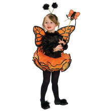 Kinderkostm Orangefarbenes Schmetterlingskostm