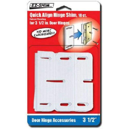 E-Z Shim EZ HS350BP 3.5" Σιαγόνα, 18 τεμάχια, Συσκευασία 1, Λευκό