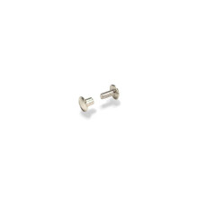 Tandy Leather Screw Post 1/4 """" (6 mm) Nikkelbelagt stål 10/pk 1290-02