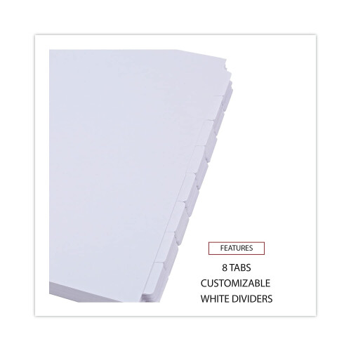 Universal Universal 20845 Spar-Tab-Trenner, 8 Tabs, Buchstaben, Wei, 24 Sets/Karton 2