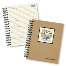 Write it Down-Reihe von Journals Unlimited Guided Journal Memories Our Family Journal, Vollformat, 7,5 x 9 Zoll, Kraft-Hardcover, hergestellt in den U