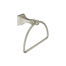 Moen Retreat Collection Brushed Nickel Bathroom Hand Towel Ring with Wall Mount Hardware DN8386BN