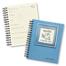 Write it Down-Reihe von Journals Unlimited Guided Journal Inspirations Ein Dankbarkeitstagebuch, Vollformat 7,5 x 9 Zoll, blauer Hardcover, hergestell
