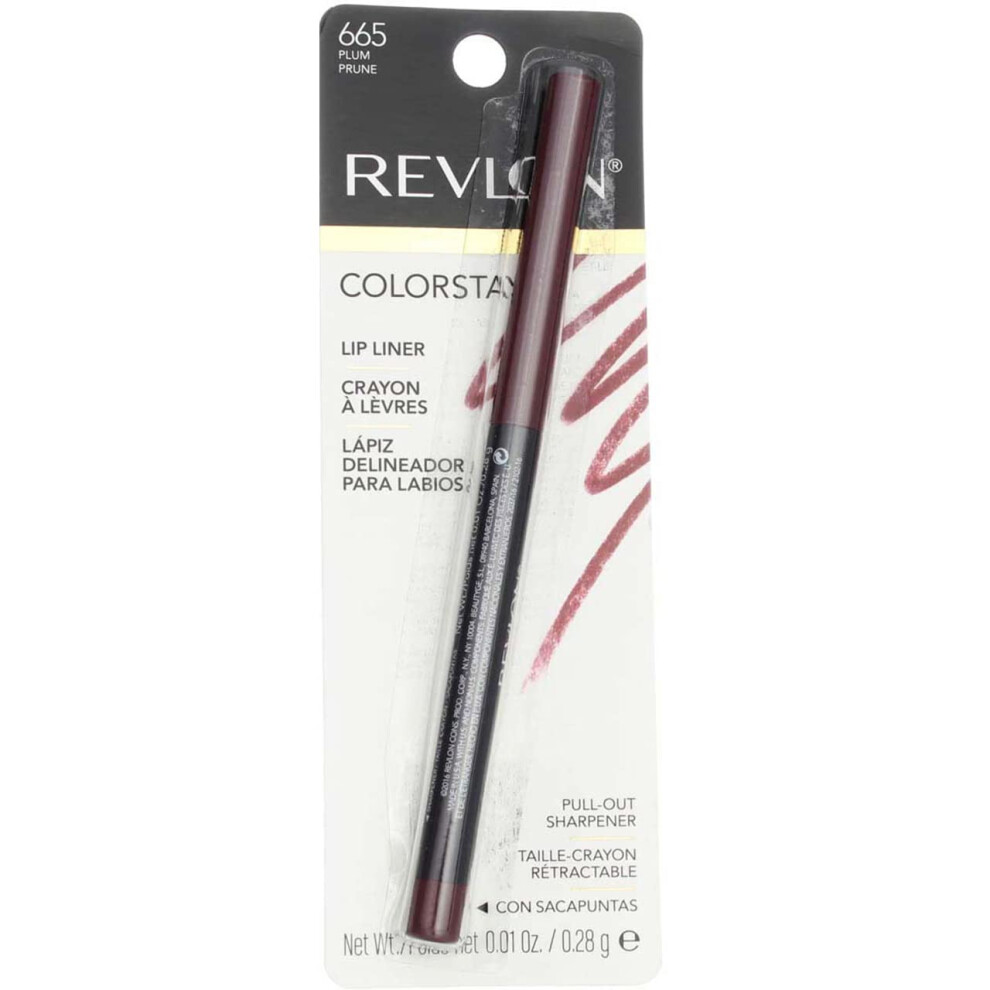 Revlon ColorStay Lipliner with SoftFlex  Plum 665  0.01 Ounce