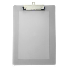 Officemate Kunststoff-Klemmbrett im Letter-Format mit Low-Profile-Clip, verschiedene transparente Farben (83007)
