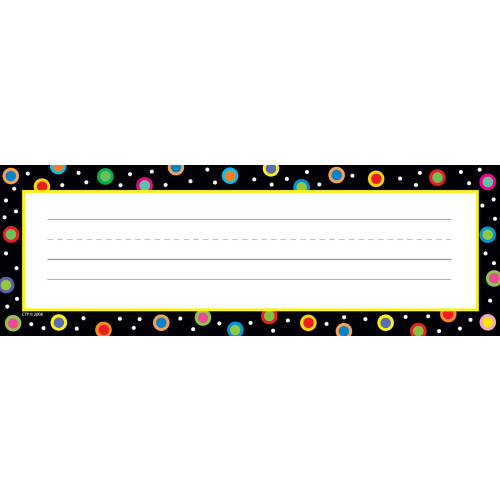 Creative Teaching Press Dots σε Μαύρα Ονόματα (4499), Πολύχρωμο/Μαύρο, 3-1/2 X 9 ίντσες