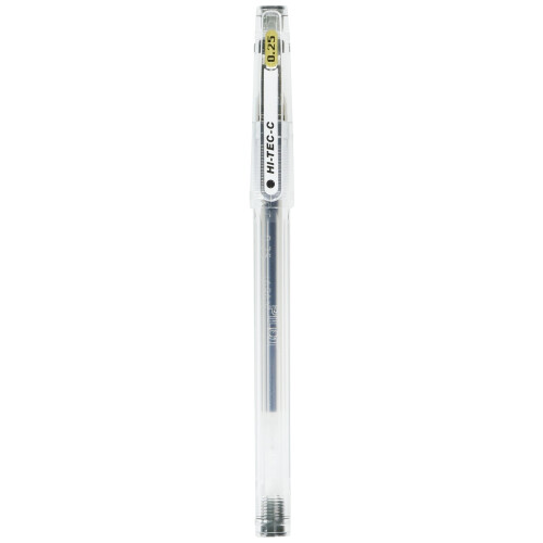 Pilot Pilot Gel Μπρικιές, Hi-Tec-C 025, Υπερλεπτό, Μαύρο (LH-20C25-B)