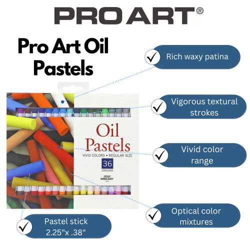 PRO ART lpastell-Set mit 36 ??Farben, sortiert 1