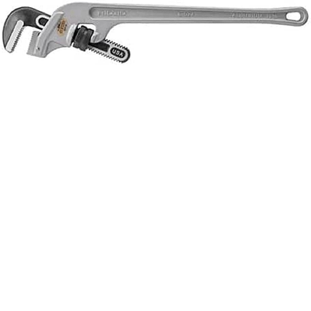 RIDGID 90127 E-924 Aluminum Pipe Wrench 24-inch End Pipe Wrench Plumbing Wrench Silver Small
