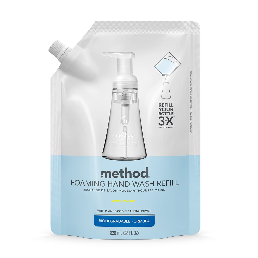Method Foaming Hand Soap Refill  Sweet Water  28 oz  1 pack  Packaging May Vary
