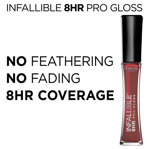 LOreal Paris Makeup Infallible 8ωρ Υγρό Χείλους, Fiery, 0.21 Fl Oz 2
