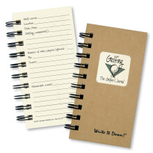S ria Write it Down od Journals Unlimited Guided Journal Golfing The Golfer's Journal Mini-Size 3 x 5,5 Kraft Hard Cover Vyroben v USA