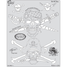 Artool Freehand Airbrush Templates  Tell No Tales Template