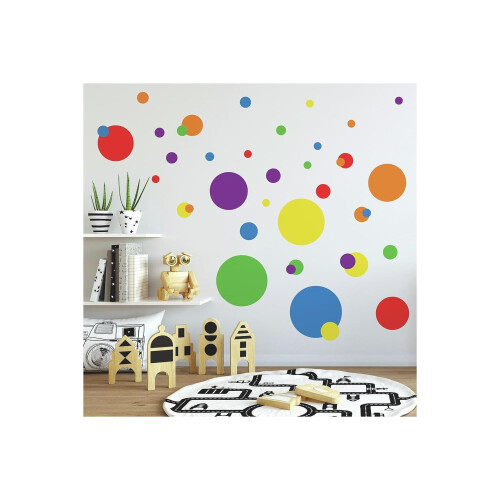 Samolepky na stenu RoomMates RMK1248SCS s bodkami, samolepiace 1
