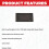 Scotty #1037 Monteringsplade kun til #1025 Right Angle Bracket Black 2