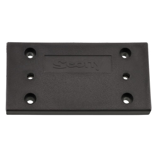 Scotty #1037 Monteringsplade kun til #1025 Right Angle Bracket Black