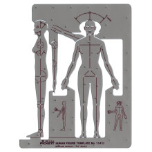Pickett vrouwelijk menselijk figuur sjabloon 1141I