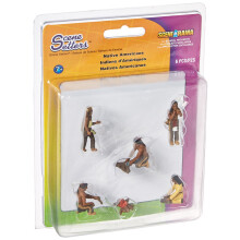 Cen   rios da floresta sp4343 Diorama nativo americano setter