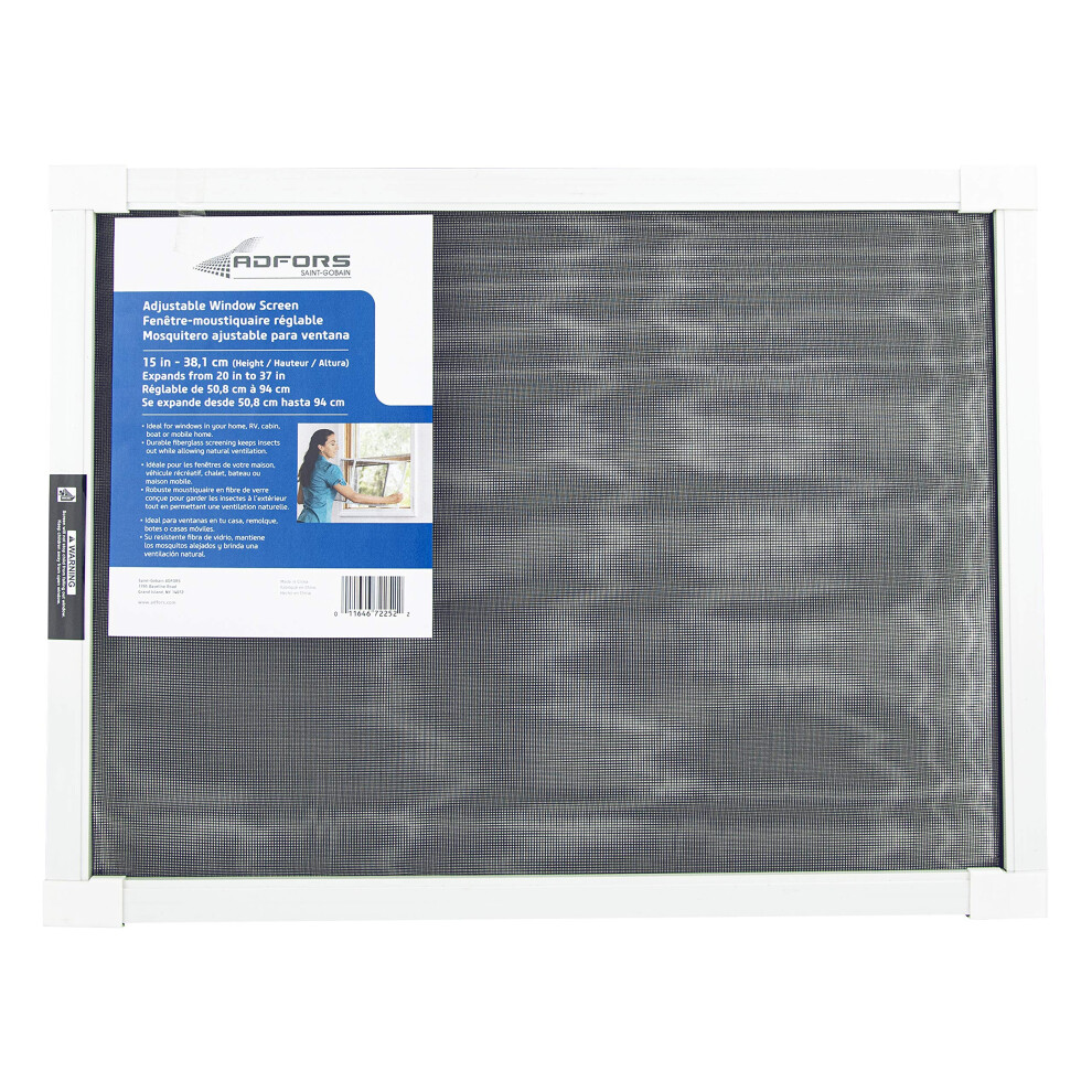 Paravent ajustable ADFORS 15"""" x 37"""" Anthracite