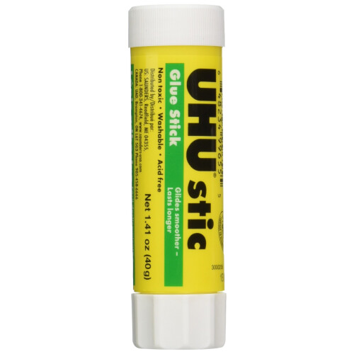 UHU 99655 Κόλλα Στικ, 1.41 oz, Συσκευασία 6, Διαφανής/Λευκή