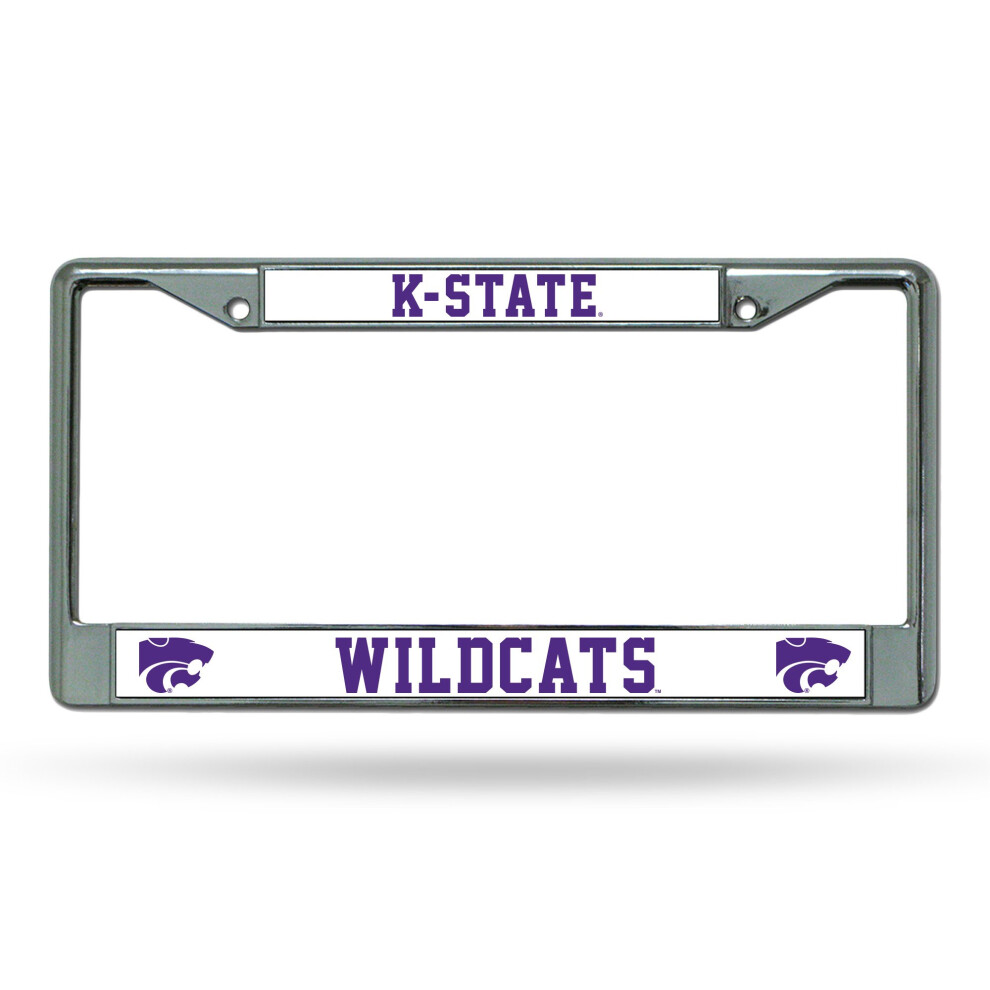 Ncaa Kansas State Wildcats Standard Chrome License Plate Frame 094746130619
