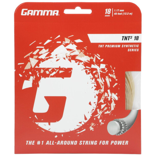 Gamma TNT2 18G Tennis String  White