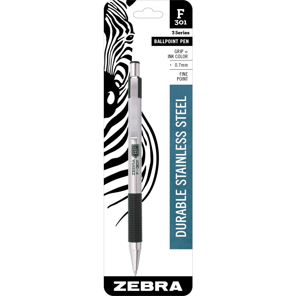 Zebra F-301 Retractable Ballpoint Pen 0.7mm