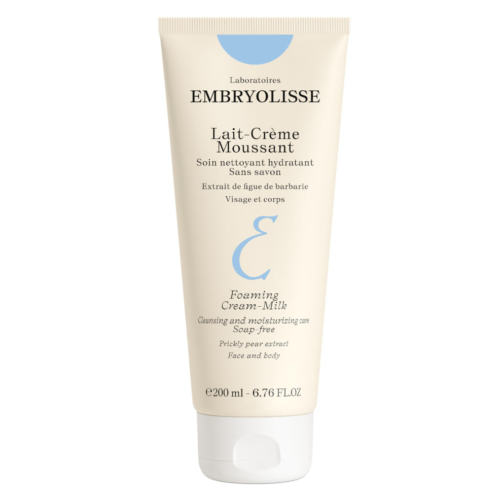Embriolisse Cream Embryolisse Foaming Milk. Hydrating Cleanser For Face And Body Soap-Free Vegan Formula 6.76 Fl.oz.