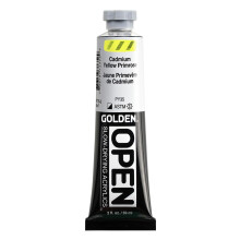 OPEN SlowDrying Acrylics by GOLDEN Cadmium Yellow Primrose 2 fl oz tube Professional Acrylic Paint SemiOpaque