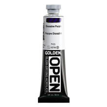 OPEN Langsam trocknende Acrylfarben von GOLDEN Dioxazine Purple 2 fl oz. Tube professionelle Acrylfarbe halbtransparent