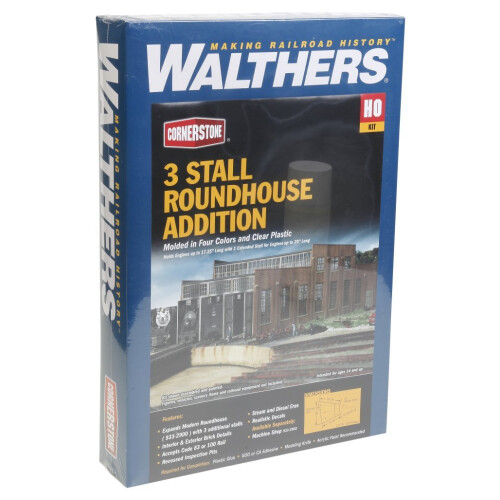 Walthers Cornerstone Kit HO Scale Σύγχρονη Στρογγυλή Αποθήκη Πρόσθετες Θέσεις