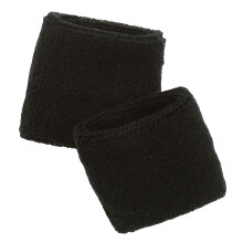 Ergodyne Unisex-Erwachsene Handgelenk-Frottee-Schweiband, Schwarz, Paar US