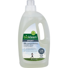 Biokleen Sport Laundry Dergent - 128 Il charge - Liquide concentre respectueux de l'environnement ecologique a base de plantes non toxiques sans