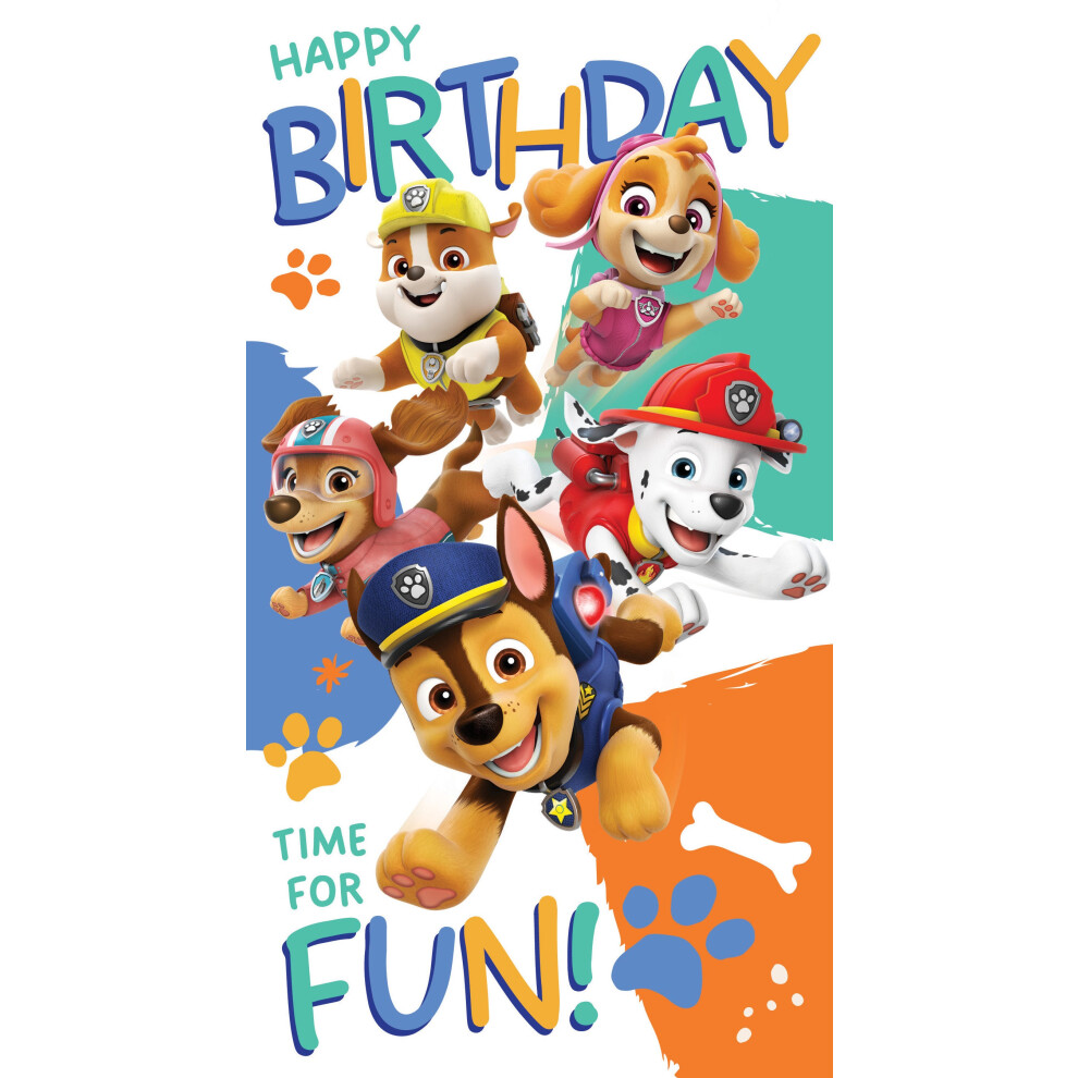 Paw Patrol Sticker Birthday Card