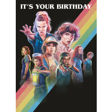 Stranger Things Birthday Card